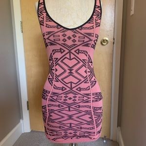 Free people cutout back bodycon mini dress xs